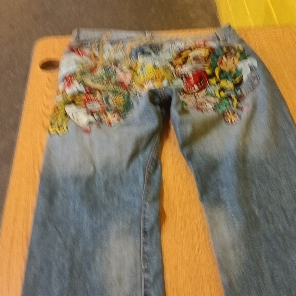 Men's Ed Harvey,( by Christian Audigier), vintage, stone - washed,34x34